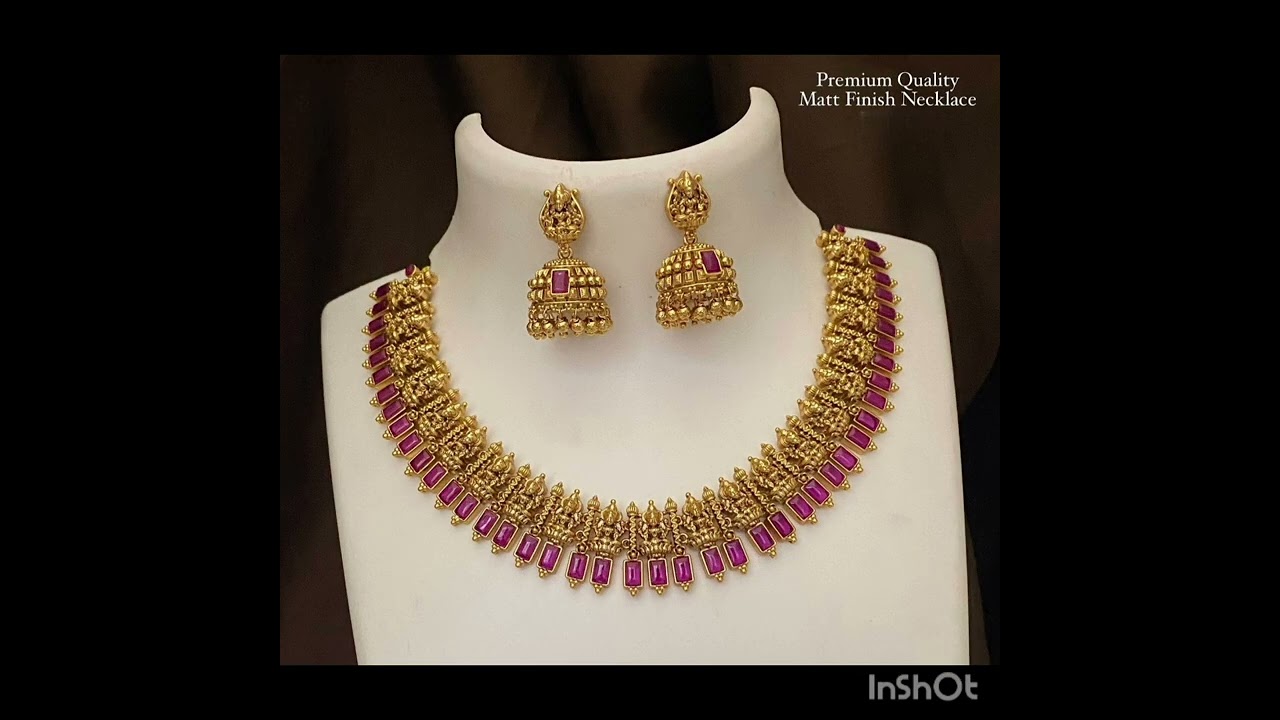 Latest collection of necklace and haram 