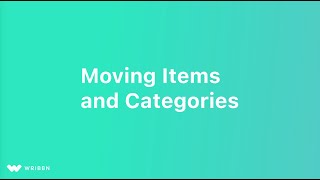 Organizing Your List Moving Items