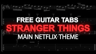 Stranger Things: Main Netflix Theme Guitar Lesson Tutorial