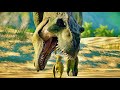 T-rex Hunts &amp; Fights in The Desert with Herbivores Part 1