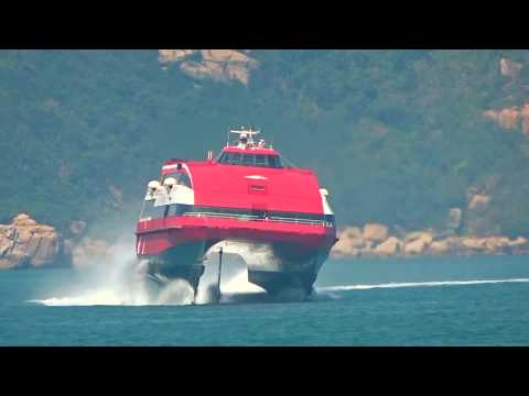 M/V BARCA (Kvaerner Fjellstrand 35M Foilcat) - YouTube