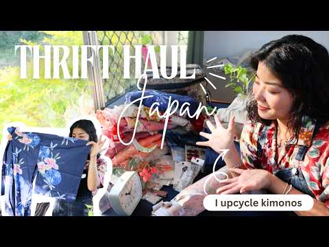 Thrifting in Japan! | upcycling kimonos | slow fashion (July 2025)