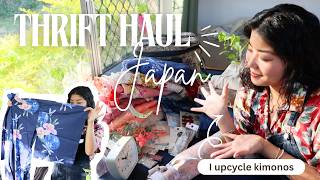 Thrifting in Japan! | upcycling kimonos | slow fashion