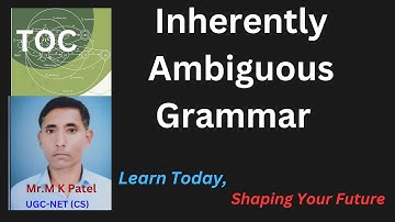 Inherently ambiguous grammar