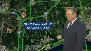 The Kansas City area has a number of road construction projects that will impact weekend traffic.