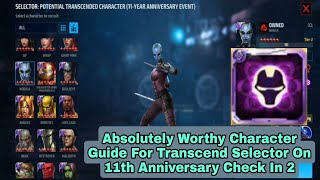 Absolutely Worthy Character For Transcend Selector 11th Anniversary Check In 2 - Marvel Future Fight