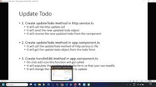 Update Todo - Building a Full Stack Todo App with Angular 16 and Spring Boot 3