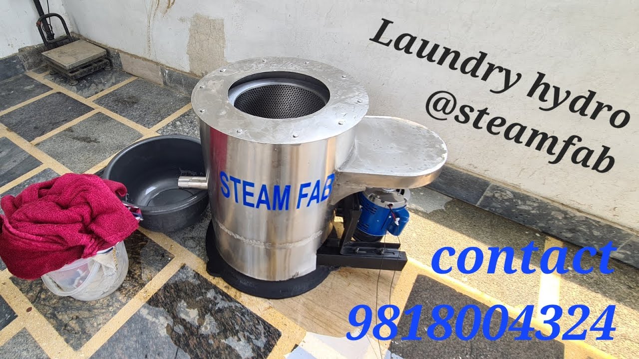 Laundry Hydro machines Hydro Extractor steamfab YouTube