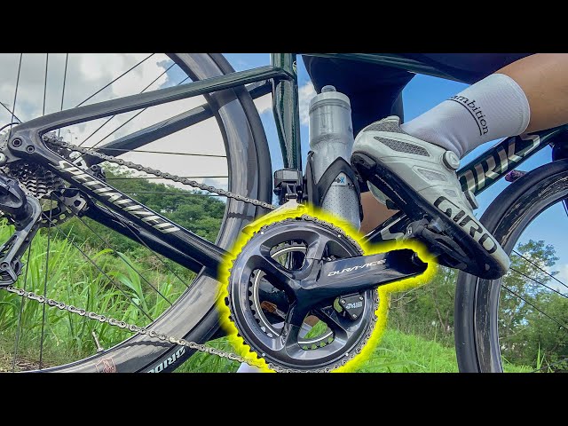 クランクをデュラエースにしてみたら？170mmから165mmに変更！【ロード 