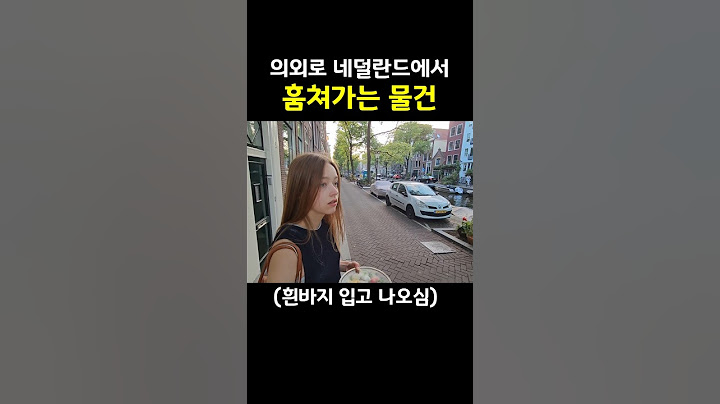 네덜란드에서 의외로 훔치는 물건