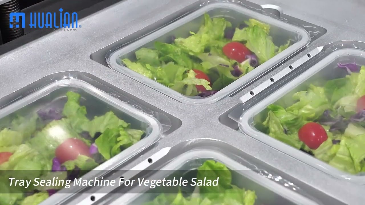 This Vegetable Salad Tray Sealing Machine Is HIGHLY Efficient HVT