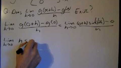 Existence of a Tangent line (2)