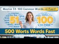Can 500 Common English Words REALLY Help You Master ESL in 2025?Parts 3-4