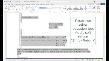 Options to Align Equal Signs in Microsoft Equation Editor (Office Math)