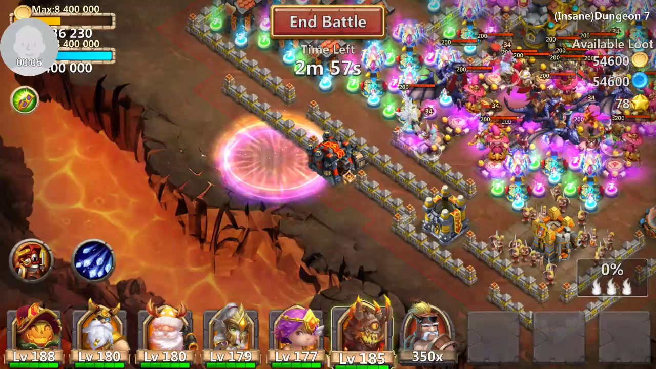 Insane dungeon 7-5 f2p no Grimfiend.