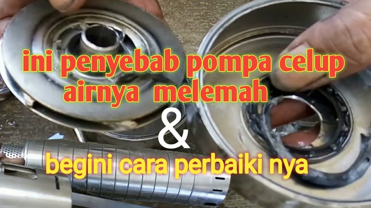 cara perbaiki kipas impeller  pompa satelit