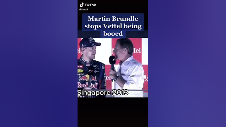 Martin Brundle Asking Fans To Stop Booing Vettel 😳
