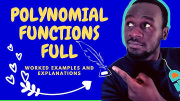 POLYNOMIALS FULL LECTURE - Remainder theorem, factor theorem, synthetic division - Kisembo Academy