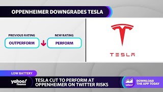 Tesla stock downgraded over Musk-Twitter risk