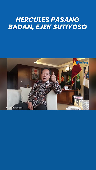 Hercules Ketum GRIB Jaya Emosi Purnawirawan TNI Desak Gibran Dicopot, Ejek Sutiyoso Bau Tanah