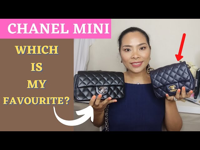 CHANEL MINI SQUARE AND RECTANGULAR COMPARISON