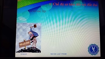 BÀI 1.MÔN LUẬT ĐẤT ĐAI - Đại học Luật - Tp. Hồ Chí Minh