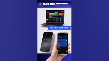 Salon appointment booking website | watch ☝🏽 full video | website + admin panel