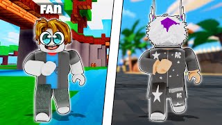 I Tried My Fans ANIMATION COMBOS in Roblox Bedwars