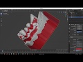 Real time dental model undercut detection (python script Blender 2.82)