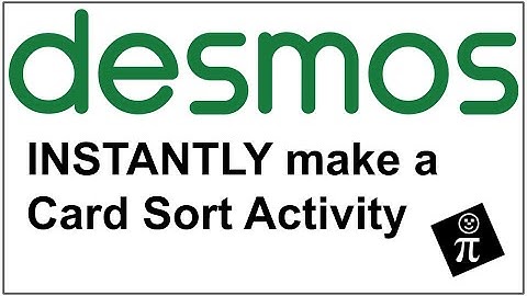 Instantly create a Desmos Card Sort activity