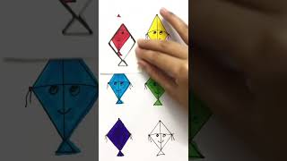 What’s your color? Kite 🪁 drawing #shortvideo #shorts #art #color #creative