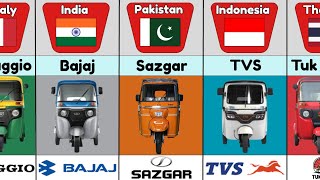 Most Popular Rickshaw Brand From Different Countries