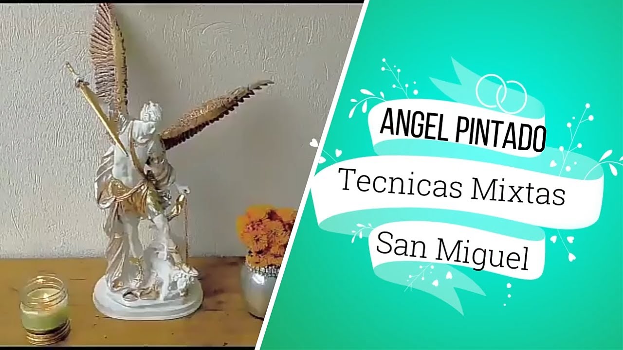 ♥️Como Pintar Un ANGEL En RESINA / Técnicas Mixtas