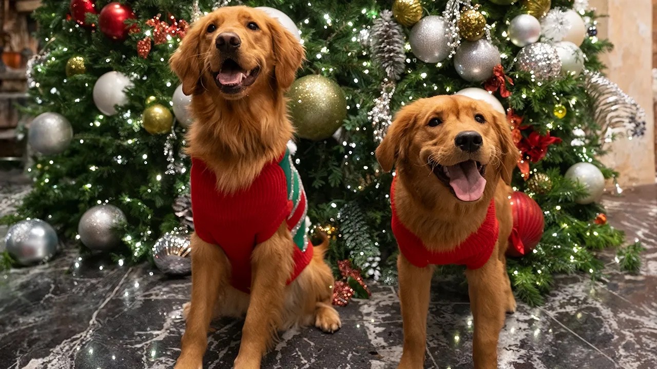 My Dogs Have a Christmas Photoshoot! 🎄