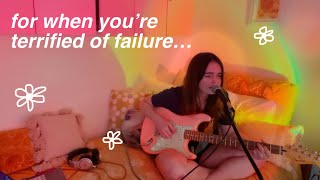 for when you&#39;re scared of failure ... again | &quot;Well-Wishes &amp; Pity&quot; (original song on my pink strat!)