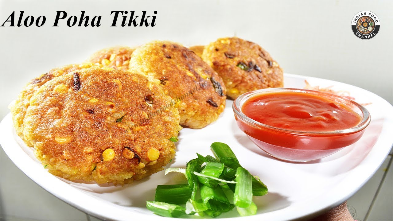 Poha Aloo Tikki -Poha cutlet recipe in 5 Minutes-पोहे से बनाये बहुत ही tasty और crispy नाश्ता | Indian Food Channel