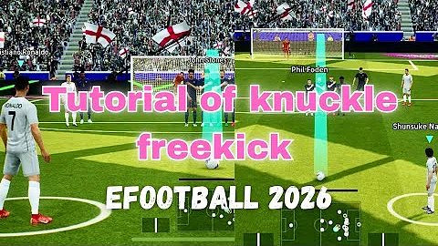 Tutorial of taking a knuckle shot in Efootball 2026🔥 #efootball #pes #knuckleball 
