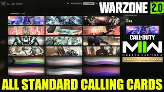 All Standard Calling Card WARZONE 2 Standard Calling Cards |COD WARZONE 2 All Standard Calling Cards