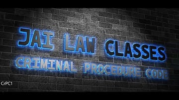 Criminal Procedure Code , 1973 PART 1