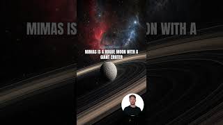 Mimas is a rogue moon with a giant crater