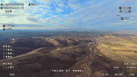 Zohd Talon GT Rebel on board fotage with OSD elements