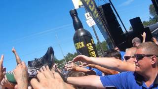 Mushroomhead - Jackie Laponza crowd surfing -  Mayhem Fest 2014