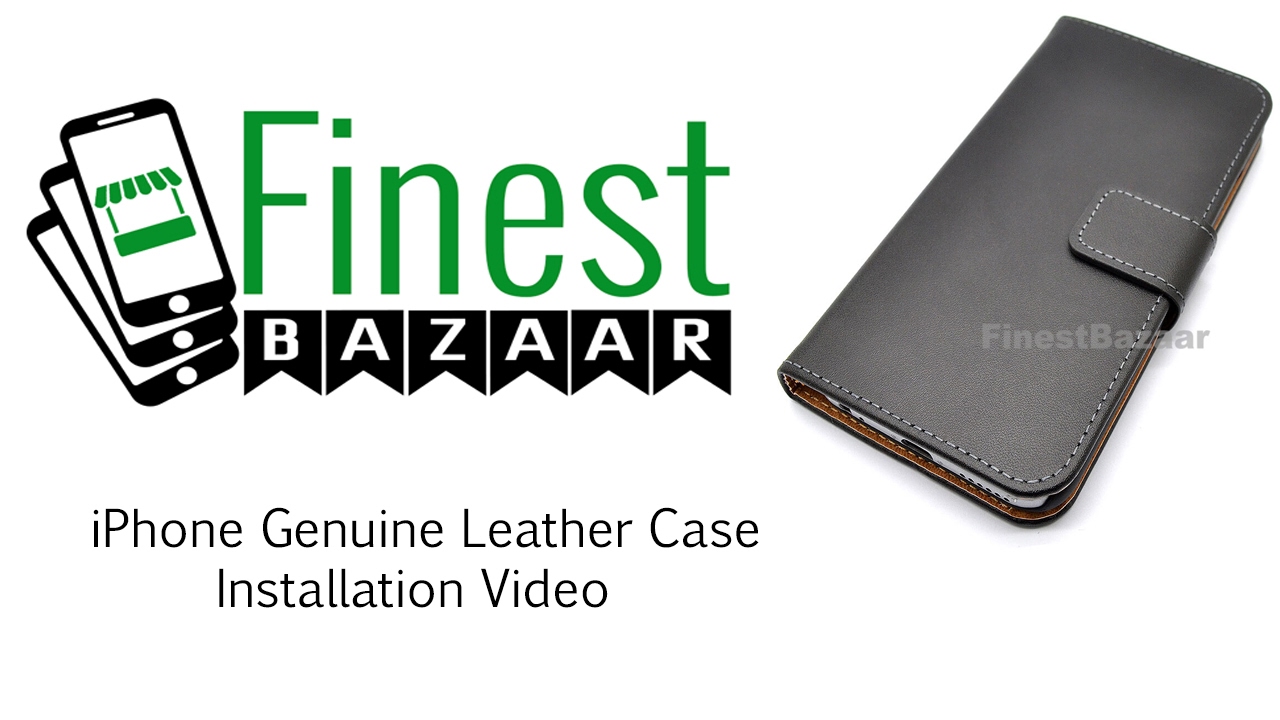 Genuine Leather Case Cover Installation For Apple iPhone 5 / 5s / Se / 6 / 6s / 7 Plus