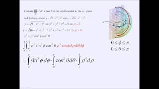 UPenn Math 114 Spherical Triple Integrals Example #1