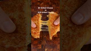 $4 Grilled Cheese vs $28 Grilled Cheese #cooking #recipe