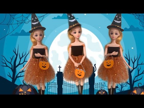 Fai da te Barbie costume di Halloween Tutorial ???? ???? || Barbie Hacks e mestieri per Halloween