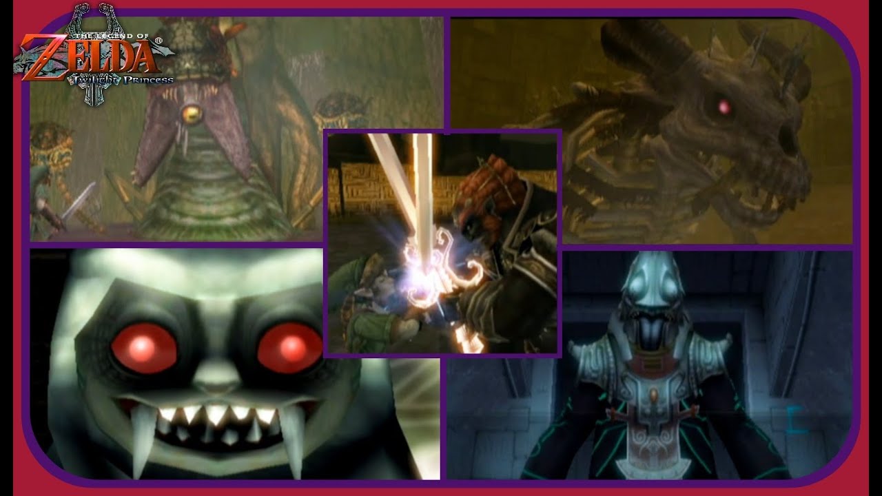 The Legend of Zelda: Twilight - All Boss Encounters NO DAMAGE!! - YouTube