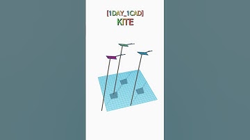[1DAY_1CAD] KITE #shorts #tinkercad #project