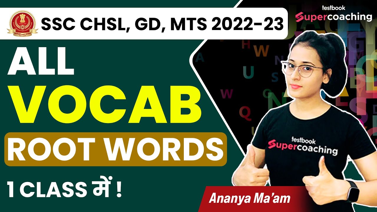 Root Word Vocabulary | English Vocabulary For Competitive Exams | Vocab ...