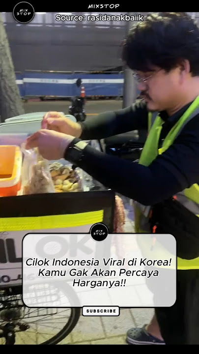 Indonesian Cilok Goes Viral in Korea! You Won't Believe the Price!! #usa #trend #mukbang #indonesia